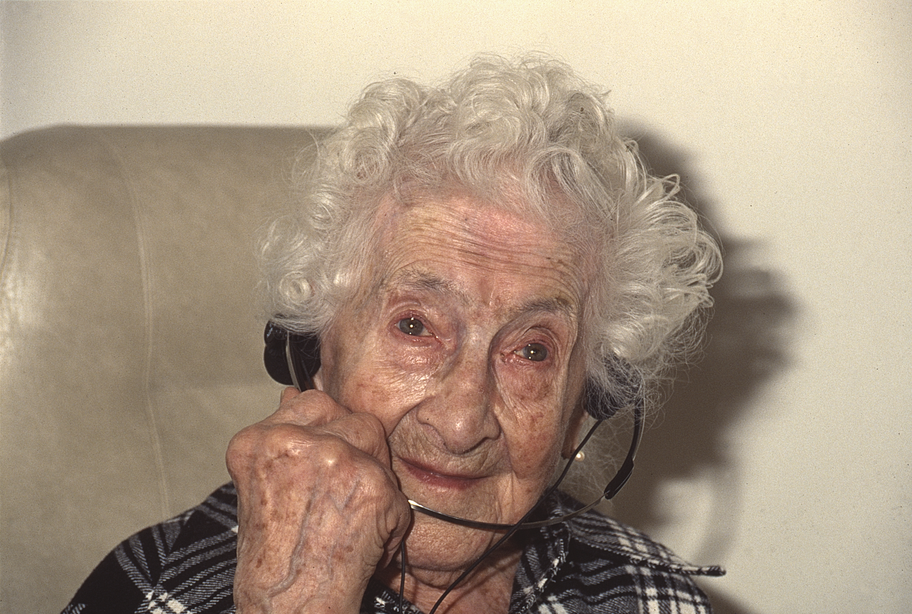 Jeanne Calment, the French doyenne of humanity.