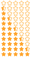 Five stars ranking in HTML