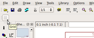 Icône permettant d'afficher la grille dans l'espace de travail