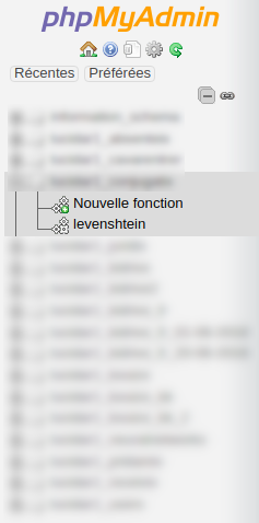 La fonction est ajoutée dans la table sélectionnée