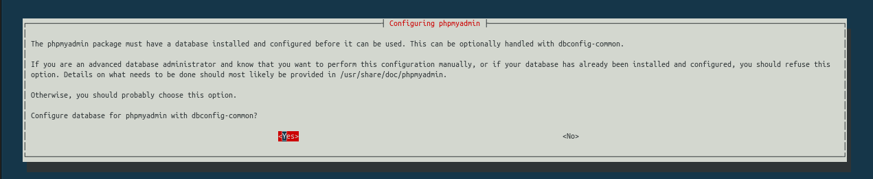 Configurez la base de données avec phpMyAdmin